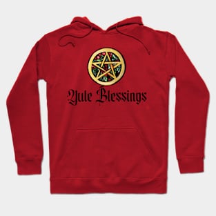 Yule Blessings Pentacle Berries Hoodie